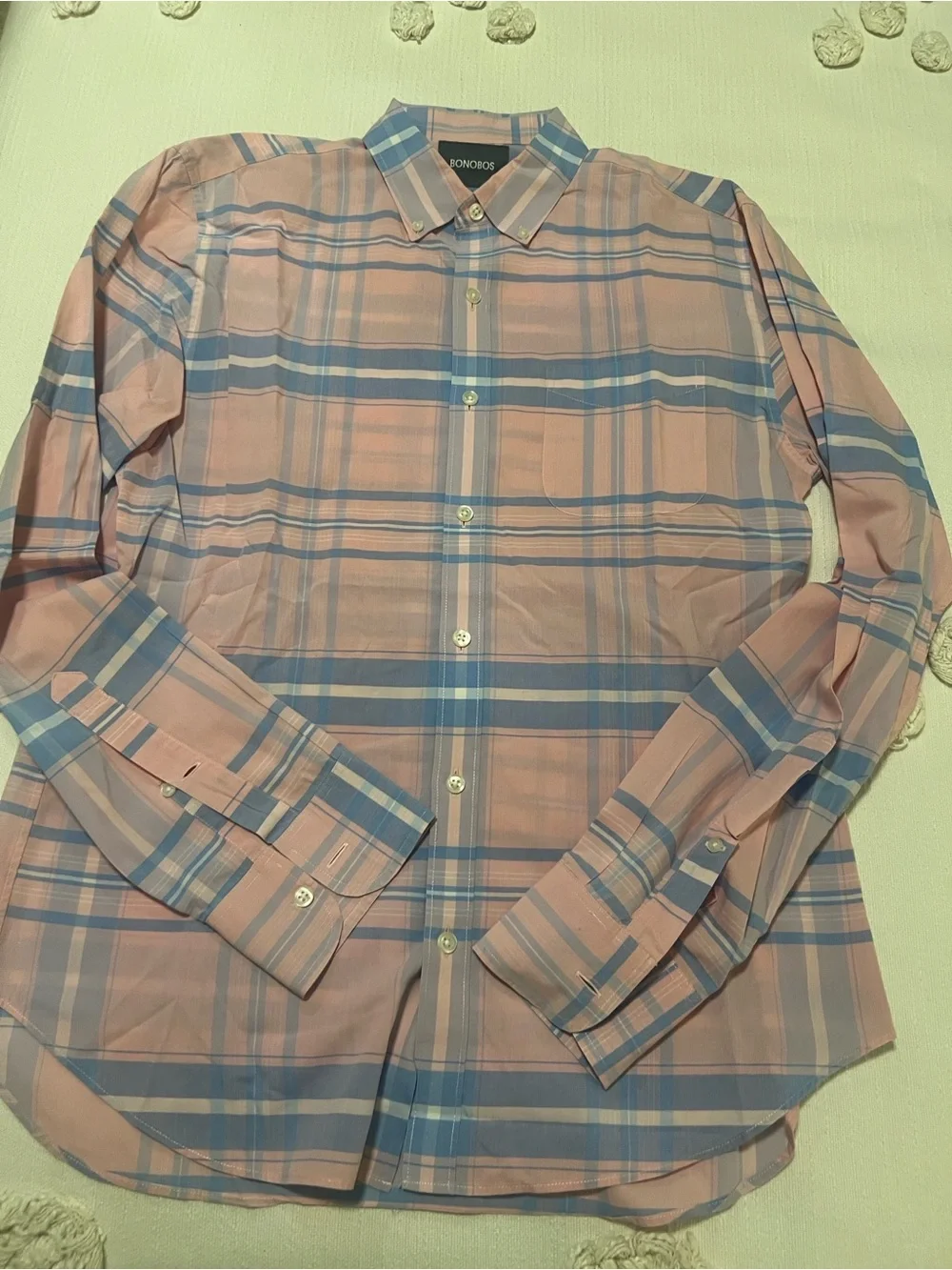 2 Men’s BONOBOS long sleeve shirts size M SLIM FIT. Price is for both - Picture 4 of 9